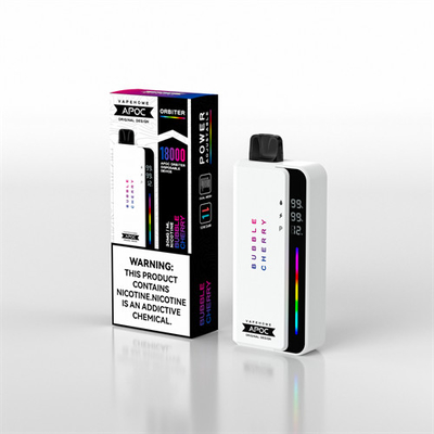 APOC ORBITER 24W Adjustable Power Rechargeable Disposable Vape with Battery/Liquid/Power Display and Dual Mesh