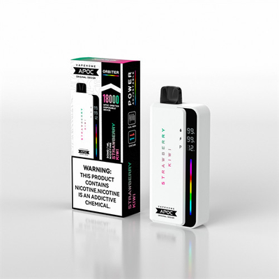 APOC ORBITER 24W Adjustable Power Rechargeable Disposable Vape with Battery/Liquid/Power Display and Dual Mesh
